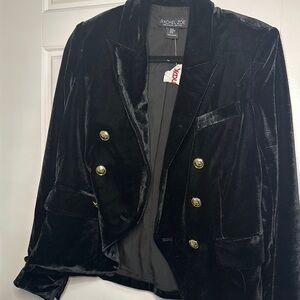 Rachel Zoe Women's Black Velvet Blazer